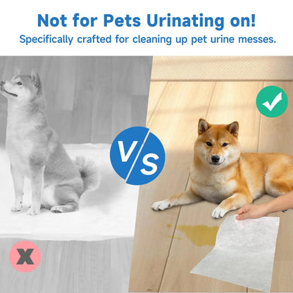 Quick Absorbent Pet Pee Pads – Disposable Dog Training Sheets for Urine, Stains & Odor Control