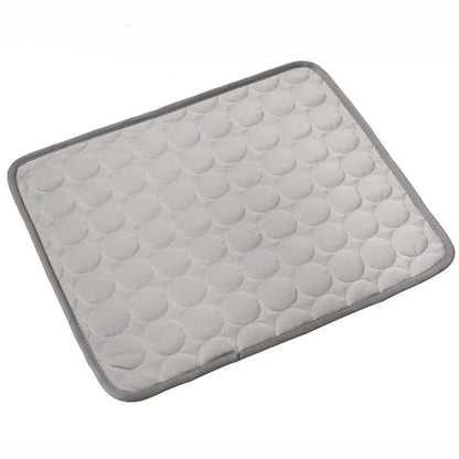 Ice Silk Cooling Dog Bed Mat – Non-Slip, Machine Washable Summer Pet Mat for Small to Large Dogs