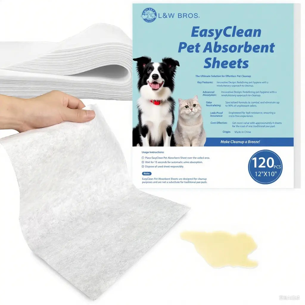 Quick Absorbent Pet Pee Pads – Disposable Dog Training Sheets for Urine, Stains & Odor Control