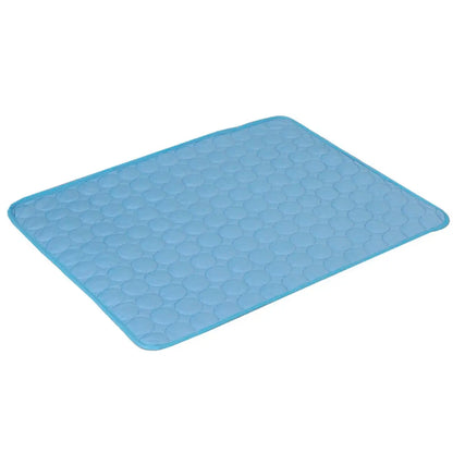 Ice Silk Cooling Dog Bed Mat – Non-Slip, Machine Washable Summer Pet Mat for Small to Large Dogs