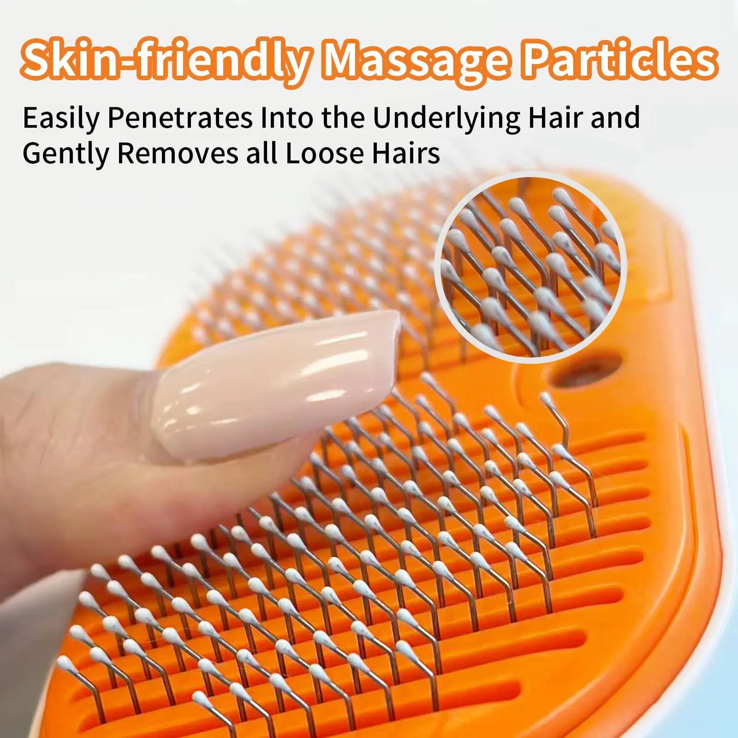 3-in-1 Steam Pet Grooming Brush – Deshedding Spray Comb for Cats, Dogs & Loose Fur Removal