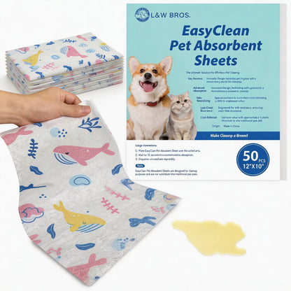 Quick Absorbent Pet Pee Pads – Disposable Dog Training Sheets for Urine, Stains & Odor Control